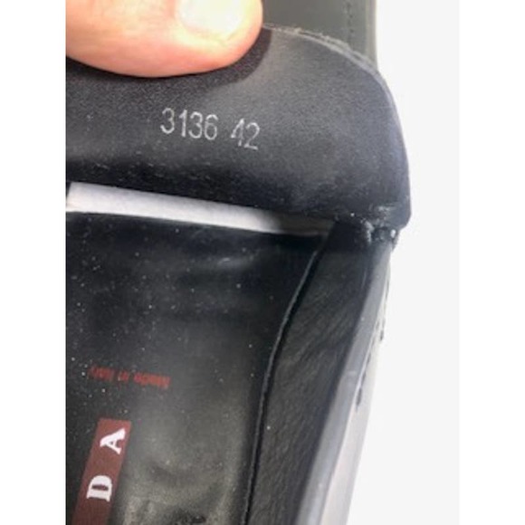 Prada Leather Square Toe Slip On Driving Shoe Brown Mens US 9 - Picture 7 of 8